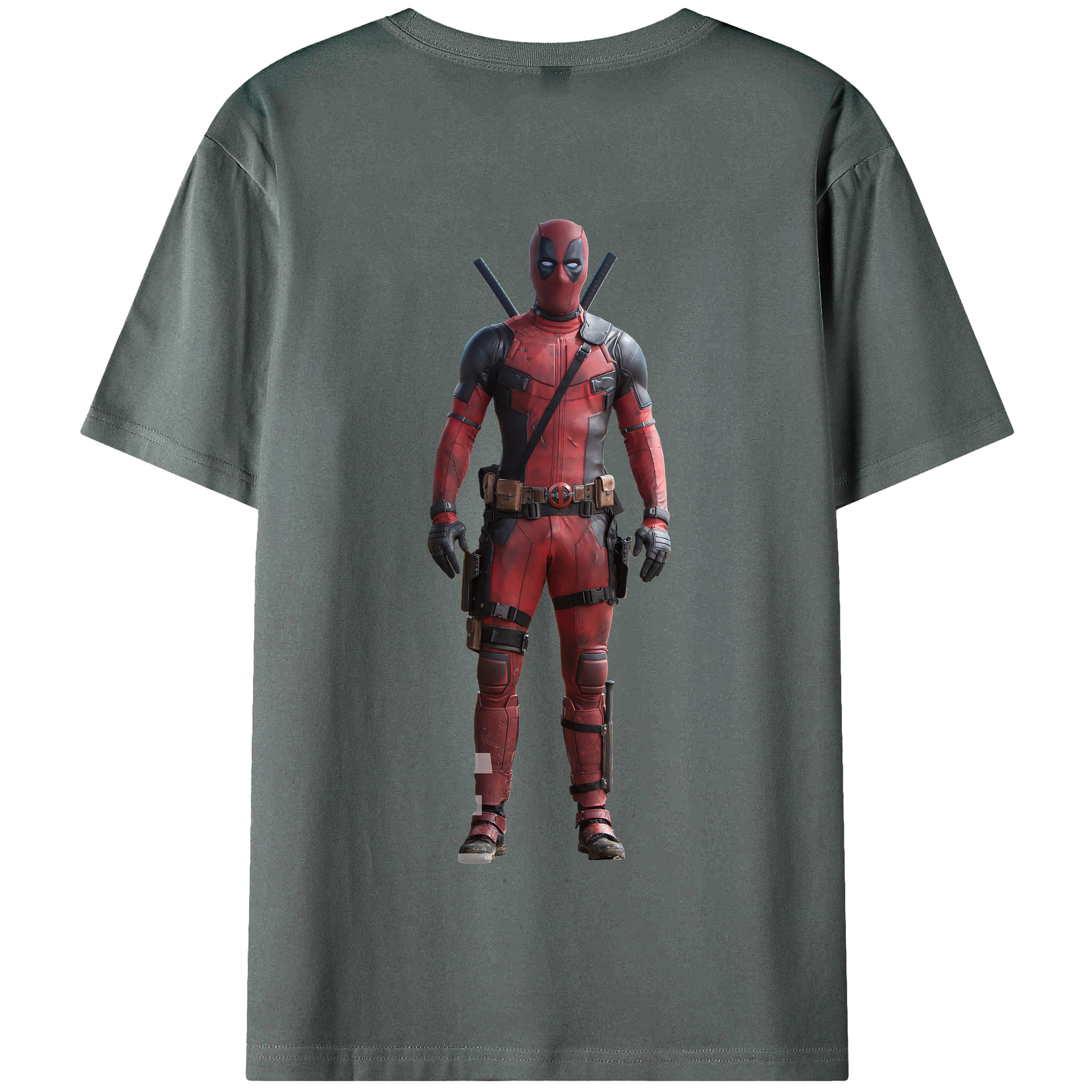 （画像用） Deadpool デッドプール 綿100％半袖Tシャツ（背面プリント）